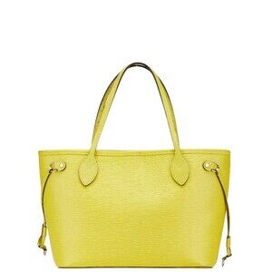 Louis Vuitton Epi Neverfull Handbag Pistache Yellow Leather